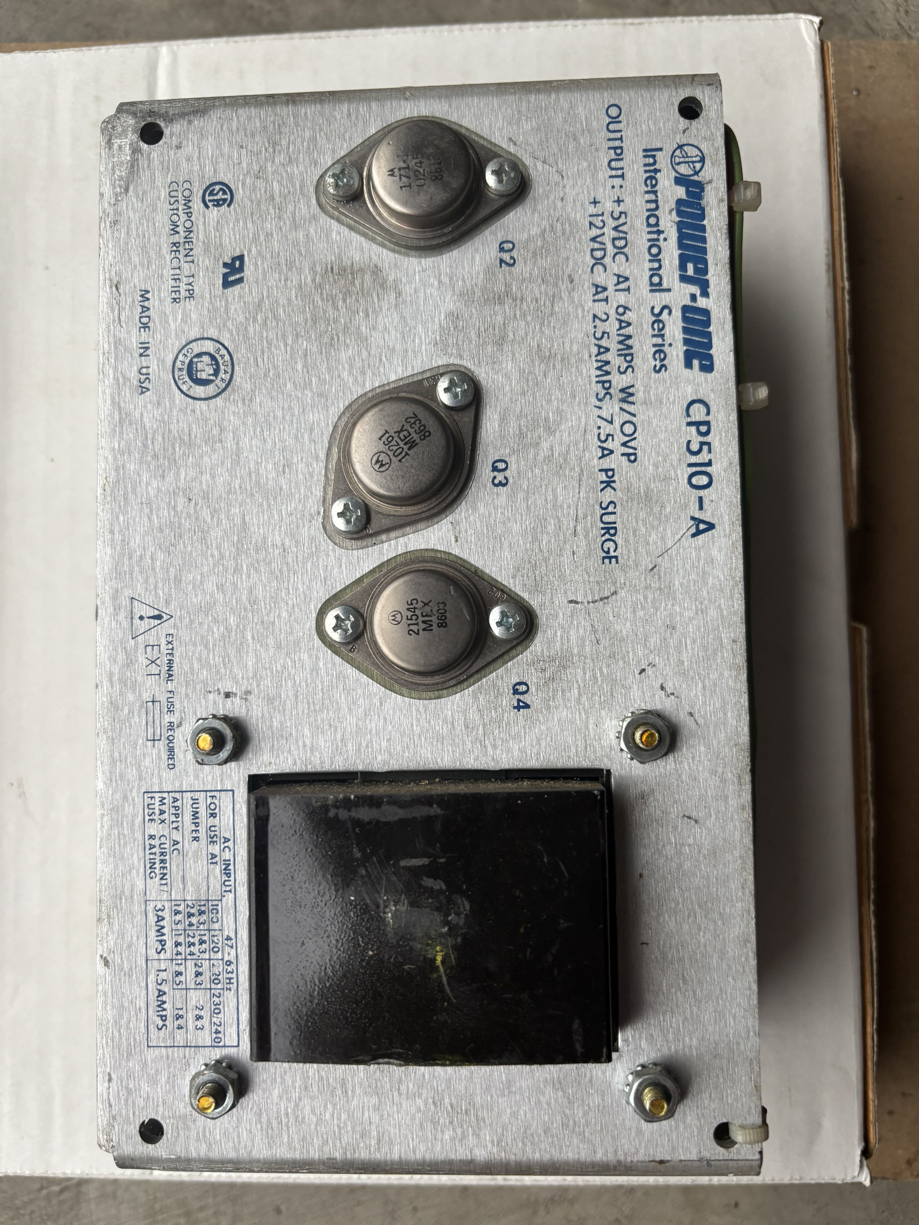 Power-One CP510-A Linear Power Supply