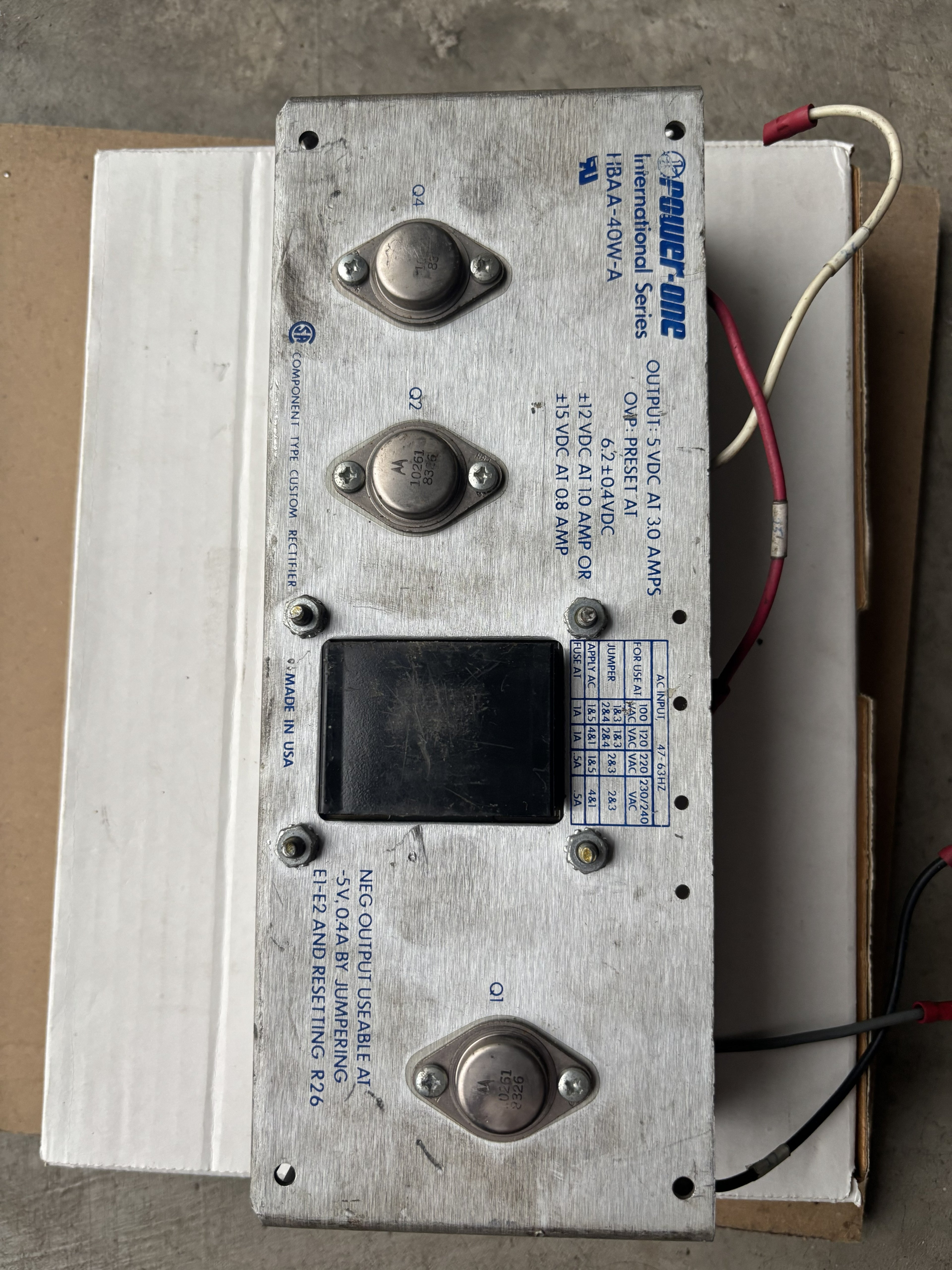 Power-One HBAA-40W-A DC Power Supply