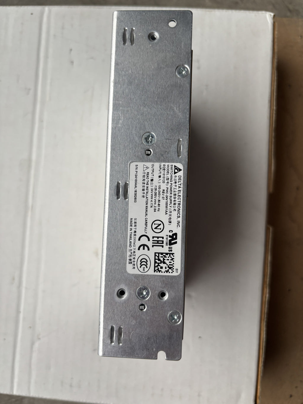 Delta PMC-24V100W1AA 24V 100W 4.17A Panel Mount Power Supply