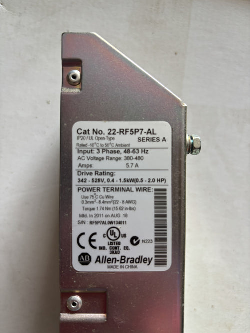 Allen-Bradley 22-RF5P7-AL EMC Line Filter for PowerFlex 4/40