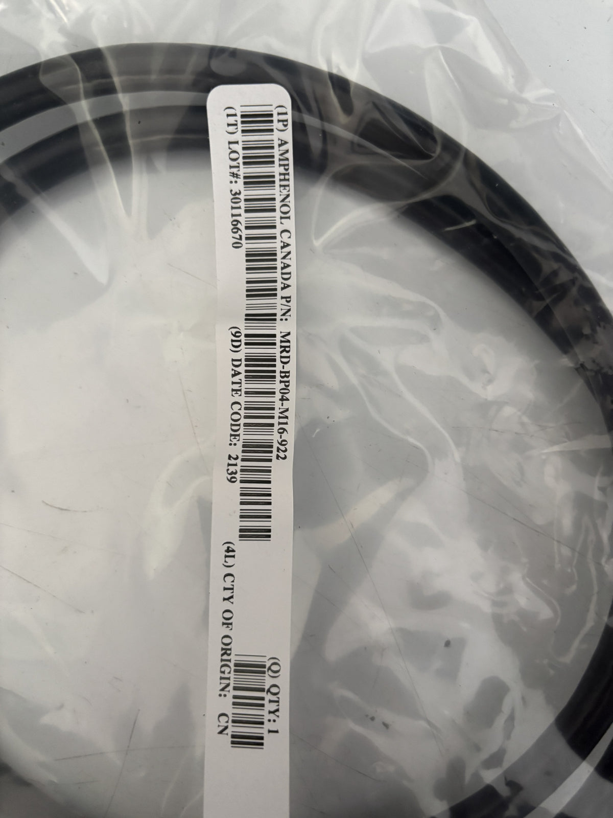 Amphenol MRDBP04M16000 MRD Series 4-Position Cable-Mount Plug