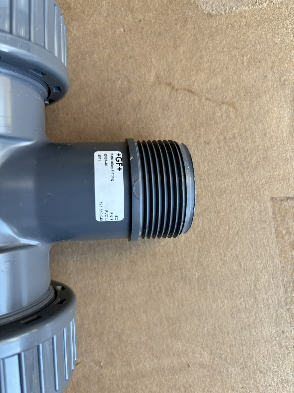 GF Signet MPV8T015F PVC Installation Flow Tee 1.5in - Fitting Only