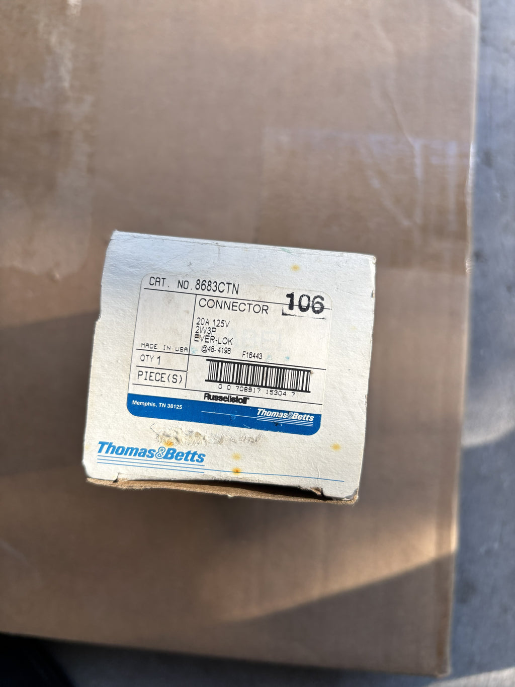 Thomas & Betts 8683CTN Cable Tie Mount