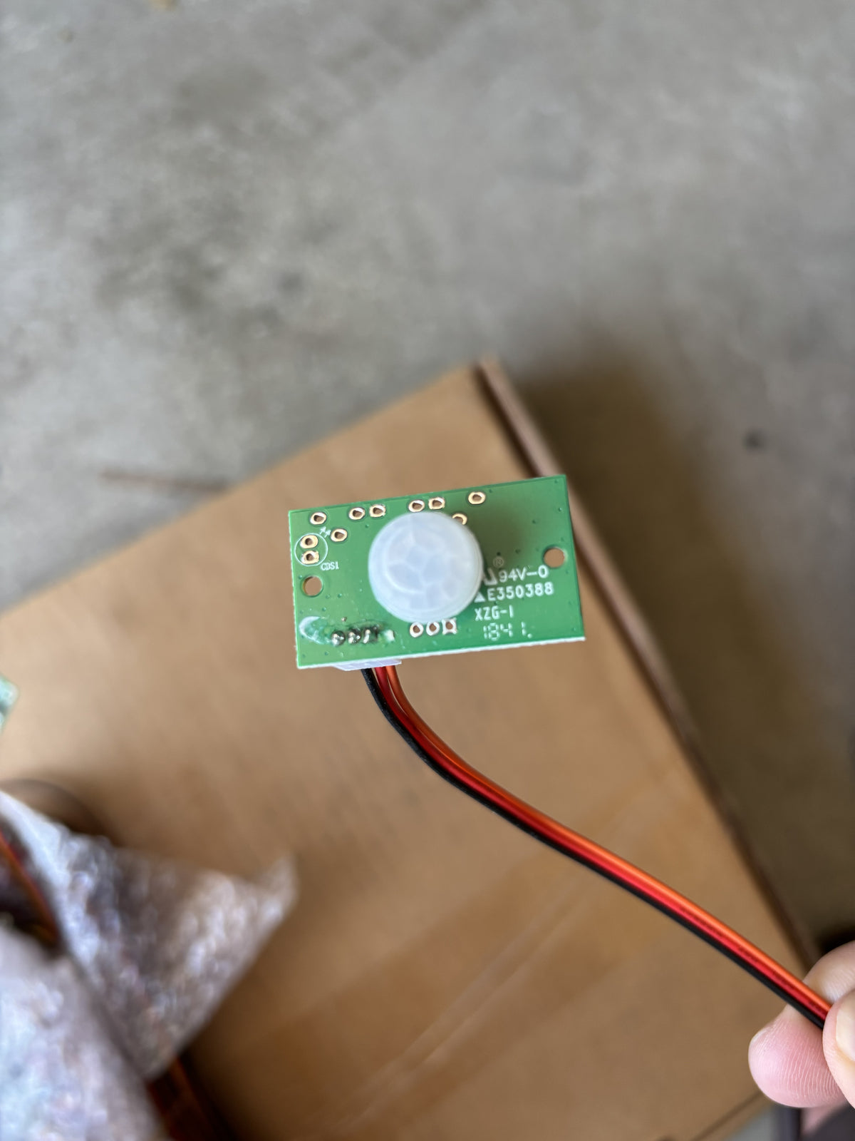 Motion Sensor with External Cable